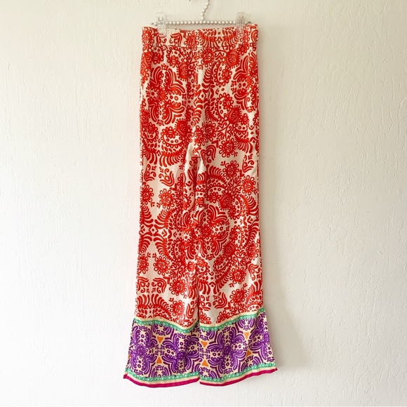 Zara Wide Leg Boho Palazzo Pants - Picture 3 of 11